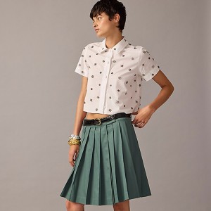 J.Crew Collection gamine jewel shirt White Sale | 27TPCBFGJ