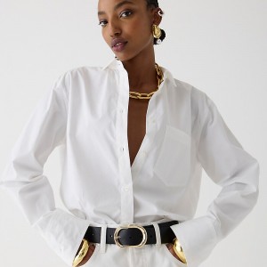 J.Crew Collection garçon embellished shirt White Outlet Online | 70GFKLHRP