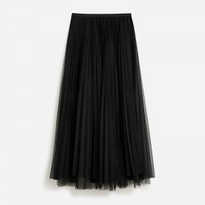 J.Crew Collection layered tulle skirt Black Factory Promo | 61ULMYXVF