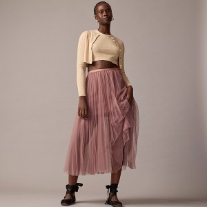 J.Crew Collection layered tulle skirt Mauve Online | 86XFDARVQ