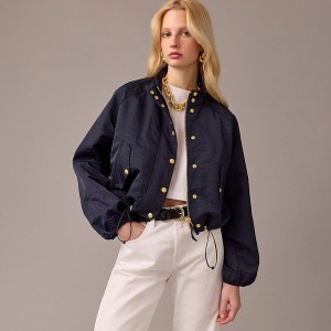 J.Crew Collection lightweight bomber jacket Navy Online | 07VQCXTFZ