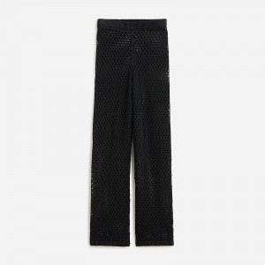 J.Crew Crochet beach pant Black USA | 13WKYSZTU