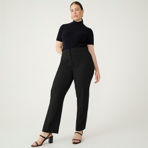 J.Crew Curvy Kate straight-leg pant in four-season stretch Black Online | 03MKZHRAJ