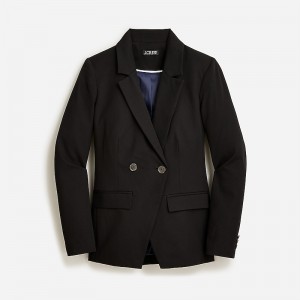 J.Crew Devon blazer in bi-stretch cotton blend Black Online | 81ELJRVZH