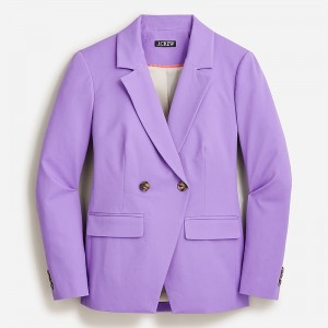 J.Crew Devon blazer in bi-stretch cotton blend Violet Bouquet Sale | 21XULZOFN