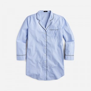 J.Crew End-on-end cotton nightshirt Hydrangea Online | 04CLDXHGW