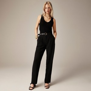 J.Crew Essential pant in city crepe Black Sale | 24REONWHU