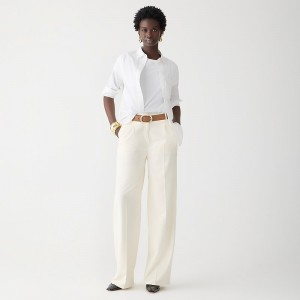 J.Crew Essential pant in city twill Soft Ivory Clearance | 43TSVZBDU