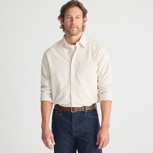 J.Crew Fine-wale corduroy shirt Natural Factory Outlet | 59KTFZMGV