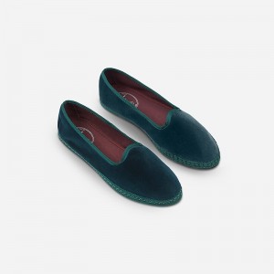 J.Crew Flabelus Agatha slippers Green Online | 07TCPDYBU