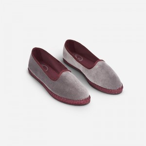 J.Crew Flabelus Agatha slippers Grey Online | 85BNPIYGC