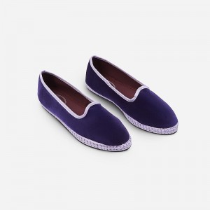 J.Crew Flabelus Agatha slippers Purple Clearance | 45FIGNZOC