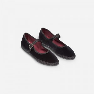 J.Crew Flabelus Antonia Mary Janes Black USA | 10IPEOYUB