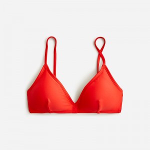 J.Crew French bikini top Bright Cerise Online | 86TEIWJBU