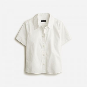 J.Crew Gamine shirt in cotton poplin White Online | 89RSEGMXJ