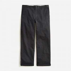 J.Crew Giant-fit chino pant Black Factory Outlet | 54FSECUQL