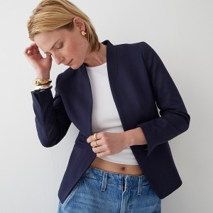 J.Crew Going-out blazer in stretch twill Navy Outlet Online | 72WICZOPF