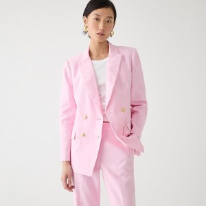 J.Crew Greta blazer in stretch linen blend Pink Clearance | 34GIQUNLA