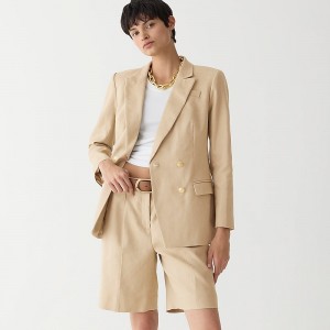 J.Crew Greta blazer in stretch linen blend Flax Sale | 20ERQDGHV