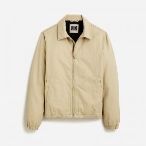 J.Crew Harrington jacket in cotton twill Burnished Khaki Clearance | 45HROFTVU