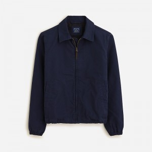 J.Crew Harrington jacket in cotton twill Navy Online | 07QXEDRKA