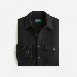 J.Crew Heavyweight chamois workshirt Black Chamois Clearance | 43QVPFYOI