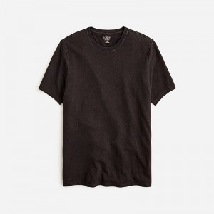 J.Crew Hemp-organic cotton blend T-shirt Black Factory Outlet | 51PLVZUTD