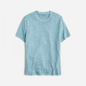 J.Crew Hemp-organic cotton blend T-shirt Overcast Blue Factory Promo | 64ISMUQFV