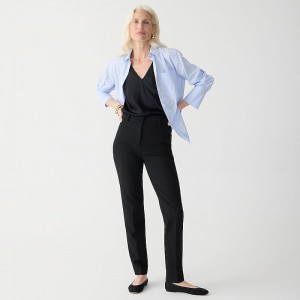 J.Crew High-rise Cameron pant in four-season stretch Black USA | 13HFZJOCS