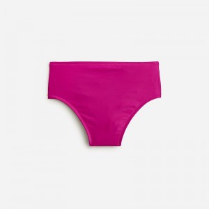 J.Crew High-rise bikini bottom Magenta Orchid Online | 05TZHOXRU