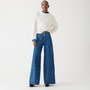 J.Crew High-rise superwide-leg jean Laura Wash Factory Promo | 63TJICEHO