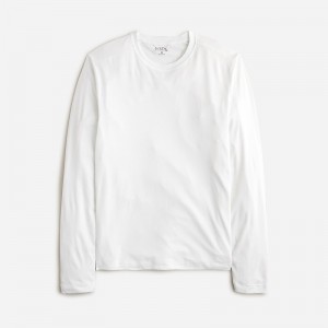 J.Crew Long-sleeve performance T-shirt with COOLMAX® technology White USA | 16OBGVKQS