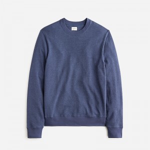 J.Crew Long-sleeve textured sweater-tee Darkest Indigo Single D Online | 06WUVDHYK