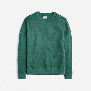 J.Crew Long-sleeve textured sweater-tee Graffiti Green Single D Factory Outlet | 53BQKJMRE