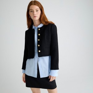 J.Crew Louisa lady jacket in maritime tweed Black Outlet | 96HYOREZT