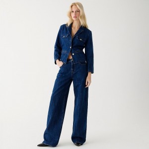 J.Crew Lower-rise wide-leg jean Regina Wash Factory Promo | 61DPCXZKT