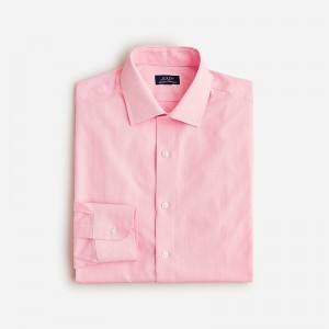 J.Crew Ludlow Premium fine cotton dress shirt Rian White Pink Outlet Online | 71XNUSDJK