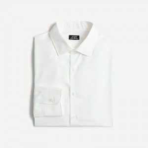 J.Crew Ludlow Premium fine cotton dress shirt White Online | 01SQCXNBL