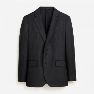 J.Crew Ludlow Slim-fit blazer in English cotton-wool blend Onyx Clearance | 42KXVJYRI