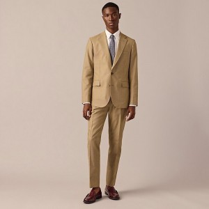 J.Crew Ludlow Slim-fit suit jacket in English cotton-wool blend Light Olive Pindot USA | 19DJVNPSI