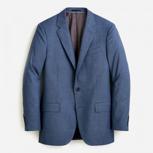 J.Crew Ludlow Slim-fit suit jacket in Italian stretch worsted wool Harbor Blue Outlet Online | 76GKMFVNH