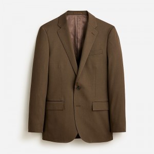 J.Crew Ludlow Slim-fit suit jacket in Italian chino Brown Factory Outlet | 58NQWIVEO