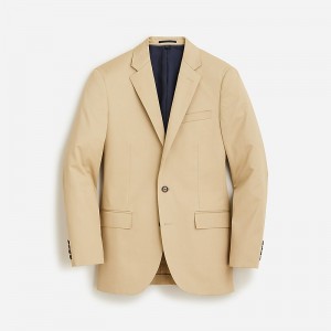 J.Crew Ludlow Slim-fit suit jacket in Italian chino Light Khaki Factory Promo | 65WTEXSAO