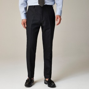 J.Crew Ludlow Slim-fit suit pant in English cotton-wool blend Onyx Factory Outlet | 58LNZJAMD