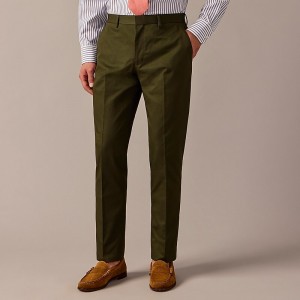 J.Crew Ludlow Slim-fit suit pant in Italian chino Dark Olive USA | 10ZXAFKGC