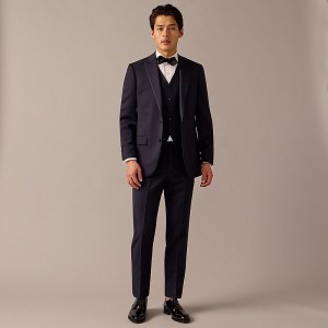 J.Crew Ludlow Slim-fit tuxedo jacket in Italian wool Navy Clearance | 40MKAHONX