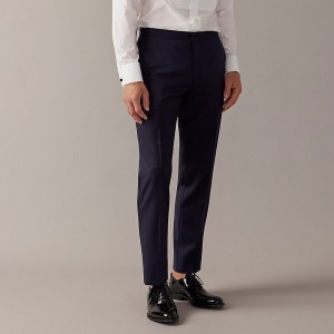 J.Crew Ludlow Slim-fit tuxedo pant in Italian wool Navy Factory Outlet | 54GAPYEXQ