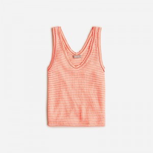 J.Crew Merino-linen blend sweater-tank Peach White Ivory Outlet Online | 70ZTGROVM