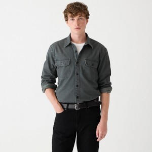 J.Crew Midweight denim workshirt Black Outlet Online | 78ILWYEHQ