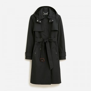 J.Crew New Icon trench Black USA | 18BMAINLJ